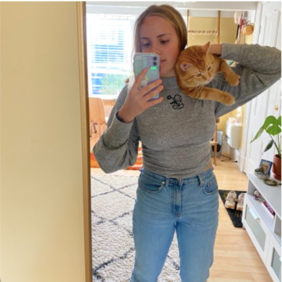 rag + bone embroidered mockneck - Picture 1 of 4